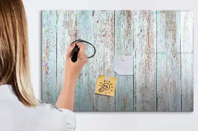 Beschreibbare Magnettafel in Pastellholzoptik