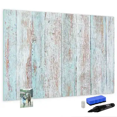 Beschreibbare Magnettafel in Pastellholzoptik