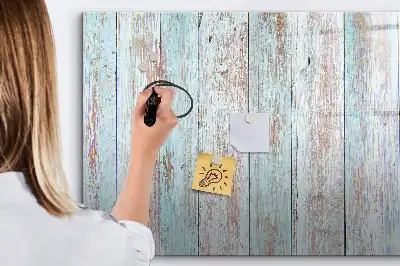 Beschreibbare Magnettafel in Pastellholzoptik