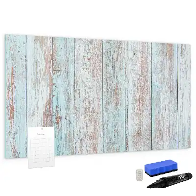 Beschreibbare Magnettafel in Pastellholzoptik