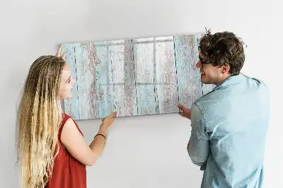 Beschreibbare Magnettafel in Pastellholzoptik