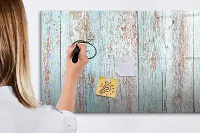 Beschreibbare Magnettafel in Pastellholzoptik