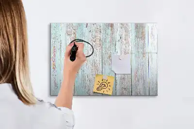 Beschreibbare Magnettafel in Pastellholzoptik