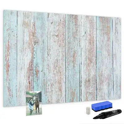 Beschreibbare Magnettafel in Pastellholzoptik