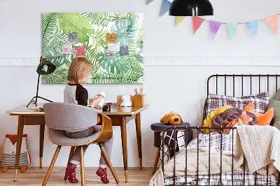 Schreib-Magnettafel mit Motiv Exotische Blätter