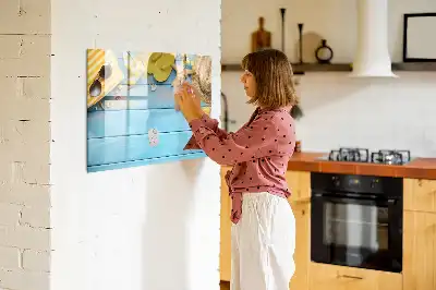 Magnettafel zum Schreiben als Strandzubehör