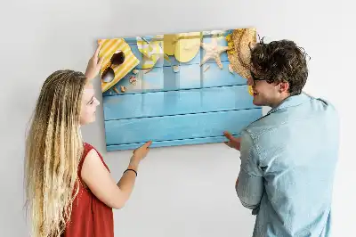 Magnettafel zum Schreiben als Strandzubehör