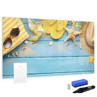 Magnettafel zum Schreiben als Strandzubehör