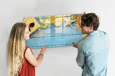 Magnettafel zum Schreiben als Strandzubehör