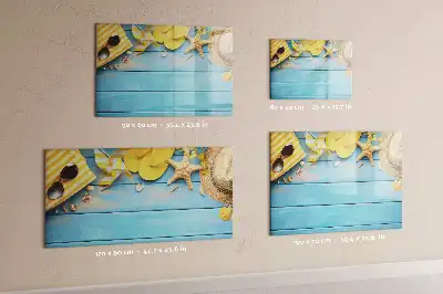 Magnettafel zum Schreiben als Strandzubehör