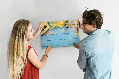 Magnettafel zum Schreiben als Strandzubehör