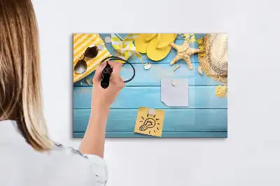 Magnettafel zum Schreiben als Strandzubehör