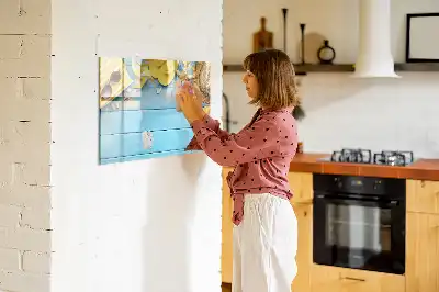 Magnettafel zum Schreiben als Strandzubehör