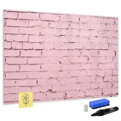 Beschreibbare Magnettafel im Design Ziegelwand