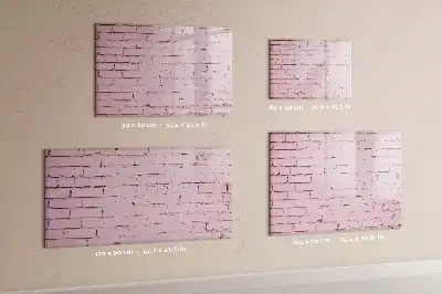 Beschreibbare Magnettafel im Design Ziegelwand