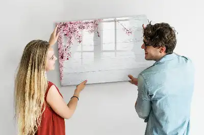 Schreib-Magnettafel im Frühlingsblumen-Design