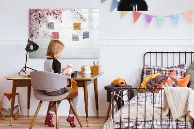 Schreib-Magnettafel im Frühlingsblumen-Design