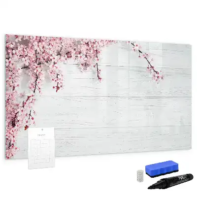 Schreib-Magnettafel im Frühlingsblumen-Design