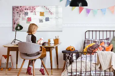 Schreib-Magnettafel im Frühlingsblumen-Design