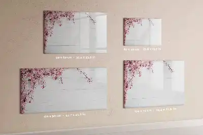 Schreib-Magnettafel im Frühlingsblumen-Design