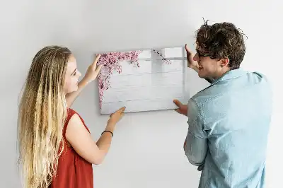 Schreib-Magnettafel im Frühlingsblumen-Design