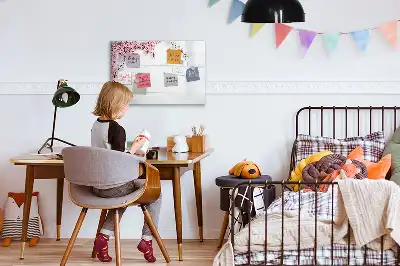 Schreib-Magnettafel im Frühlingsblumen-Design