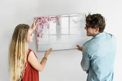 Schreib-Magnettafel im Frühlingsblumen-Design