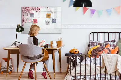 Schreib-Magnettafel im Frühlingsblumen-Design