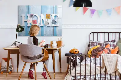 Beschreibbare Magnettafel im Design Text Zuhause