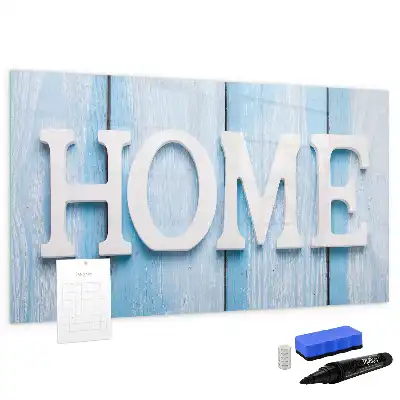 Beschreibbare Magnettafel im Design Text Zuhause