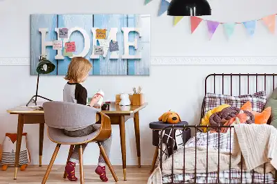 Beschreibbare Magnettafel im Design Text Zuhause