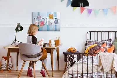 Beschreibbare Magnettafel im Design Text Zuhause