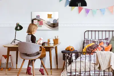 Schreib-Magnettafel Abstrakte Linie
