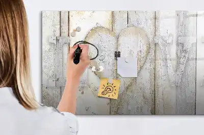 Beschreibbare Magnettafel mit Motiv Text Liebe