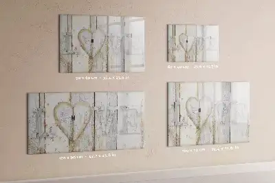 Beschreibbare Magnettafel mit Motiv Text Liebe