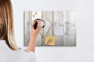 Beschreibbare Magnettafel mit Motiv Text Liebe