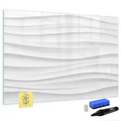 Schreib-Magnettafel mit Wellentextur