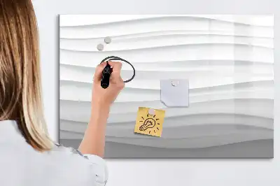 Schreib-Magnettafel mit Wellentextur