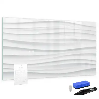 Schreib-Magnettafel mit Wellentextur