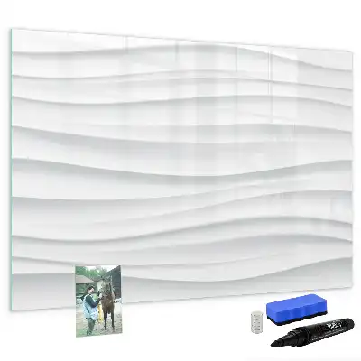 Schreib-Magnettafel mit Wellentextur