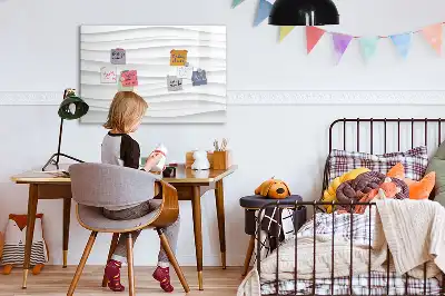 Schreib-Magnettafel mit Wellentextur