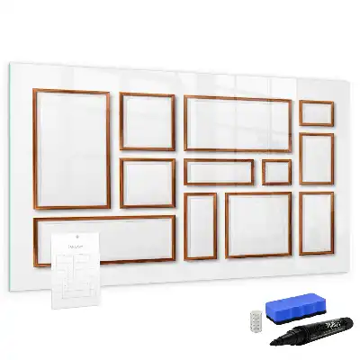 Schreib-Magnettafel mit Holzrahmen