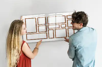Schreib-Magnettafel mit Holzrahmen