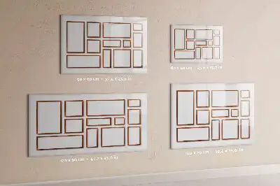 Schreib-Magnettafel mit Holzrahmen