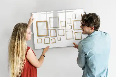 Beschreibbare Magnettafel mit Holzrahmen