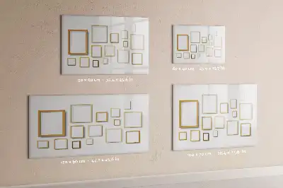 Beschreibbare Magnettafel mit Holzrahmen