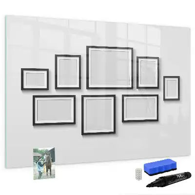 Magnetische Schreibtafel mit schwarzem Rahmen