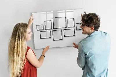 Magnetische Schreibtafel mit schwarzem Rahmen