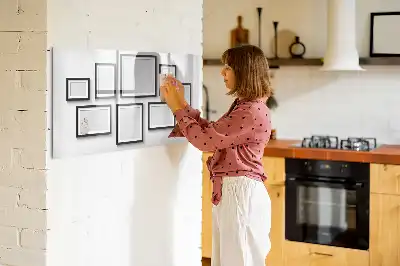 Magnetische Schreibtafel mit schwarzem Rahmen