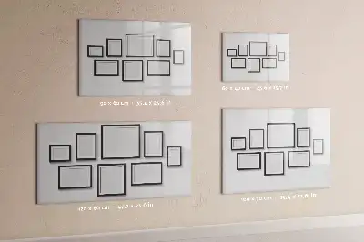 Magnetische Schreibtafel mit schwarzem Rahmen
